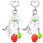 2Pcs Acrylic & Glass Pendant Decorations