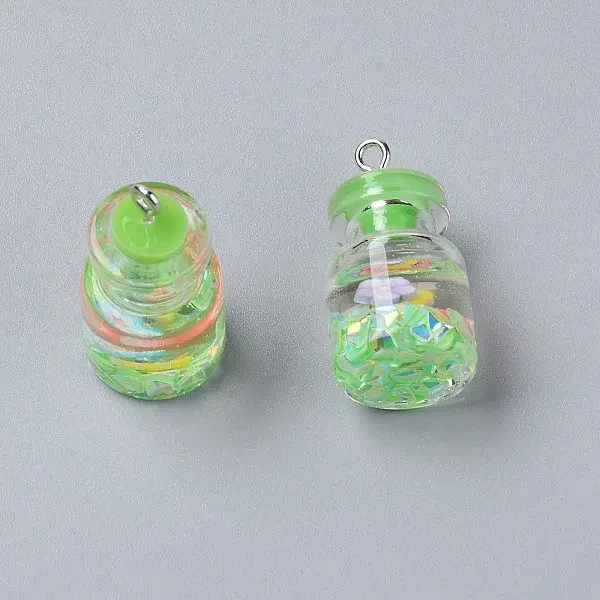 Wish Glass Bottle Pendants