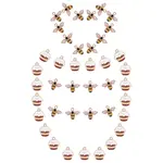 40Pcs 2 Styles Alloy Enamel Pendants