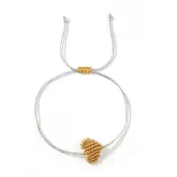 Adjustable Braided Polyester Cord Bracelets for Friendship and Couple