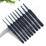 9Pcs Aluminum Diverse Size Crochet Hooks Set