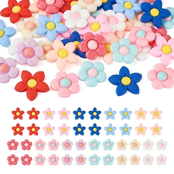 DIY Flower Cabochons Jewelry Making Finding Kit