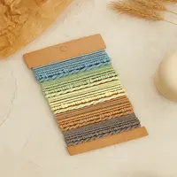 20Pcs 20 Colors Polyester Elastic Fiber Hair Ties for Women