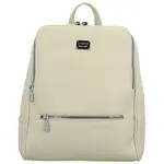 Univerzální dámský koženkový batoh Gia new, krémový