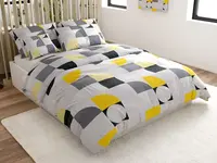 Krepové obliečky z Renforcé bavlny GEOMETRIES krémové Rozmer obliečky: 70 x 90 cm | 140 x 200 cm