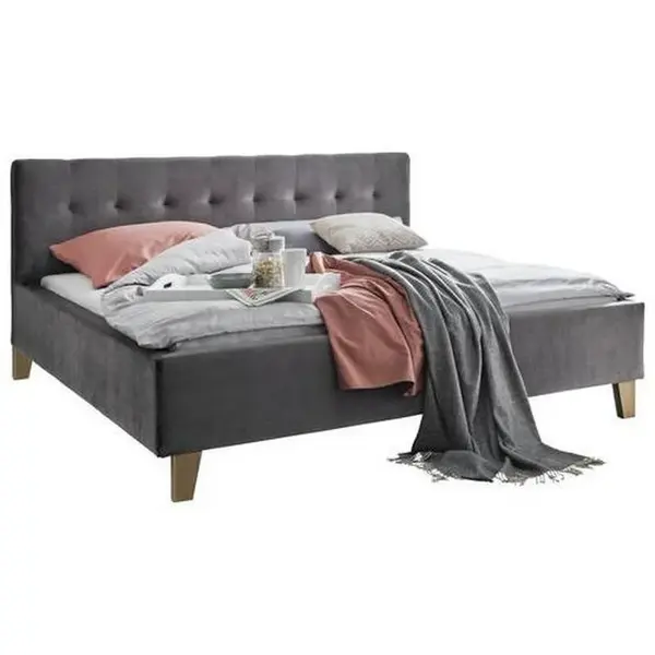 Moderano ČALOUNĚNÁ POSTEL, 194/97/217 cm, tmavě šedá