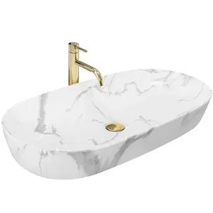 Umyvadlo na desku Cleo 81 Marmo Shine 07RU+REA-U8403
