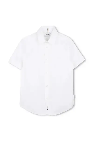 Dětská bavlněná košile BOSS