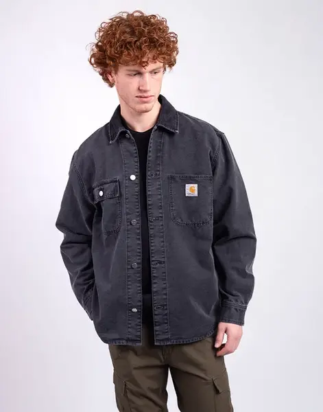 Carhartt WIP Mitch Shirt Jacket Black/Black dusky canvas S