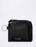 Carhartt WIP Double Vegas Zip Wallet Black/Silver