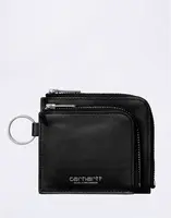 Carhartt WIP Double Vegas Zip Wallet Black/Silver