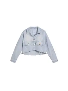 Desigual Prechodná bunda  modrá denim