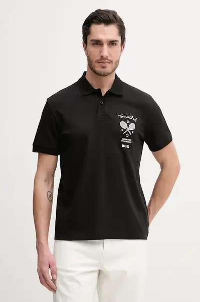 BOSS Green Bavlněné polo tričko BOSS Green