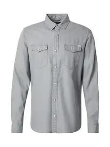 JACK & JONES Košeľa 'Sheridan'  sivý denim
