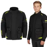 Dětská rostoucí moto bunda W-TEC Pinapoco černá-fluo XXL/3XL