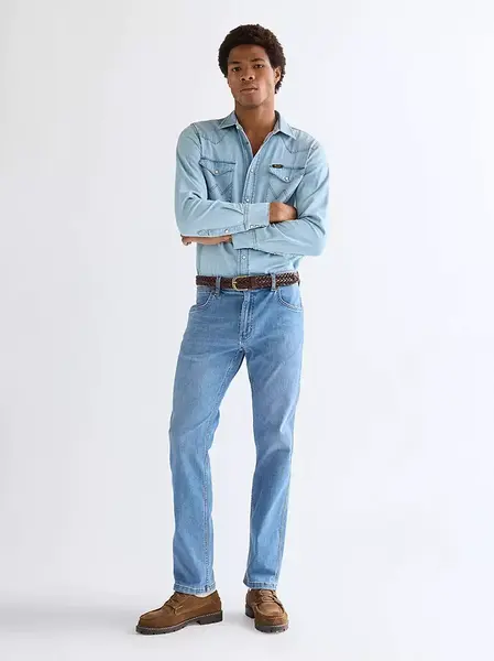 Pánské džíny WRANGLER GREENSBORO TOBACCO ICE 112377761 Velikost: 34/34