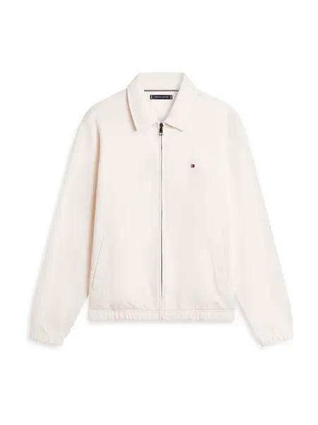 TOMMY HILFIGER Tepláková bunda 'ESSENTIAL'  biela