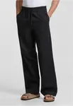 Men's Loose Cotton Linen Pants - Black