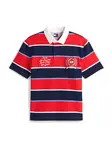 Tommy Jeans Tričko  námornícka modrá / nebesky modrá / červená / biela