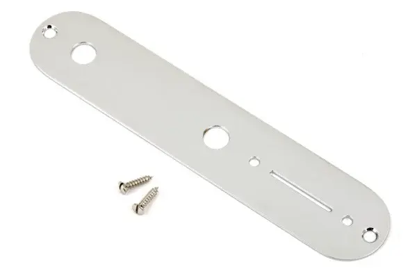 Fender Vintage Telecaster Control Plate, 2-Hole, Chrome