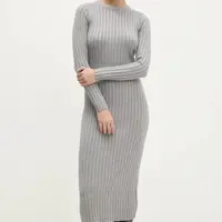 Šaty Answear.LAB šedá barva, midi