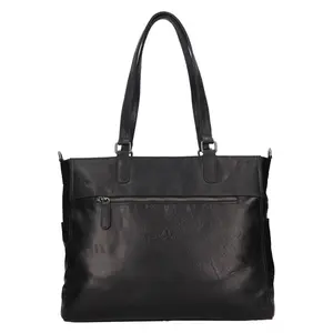 Dámská kožená kabelka přes rameno Greenwood Mila - černá