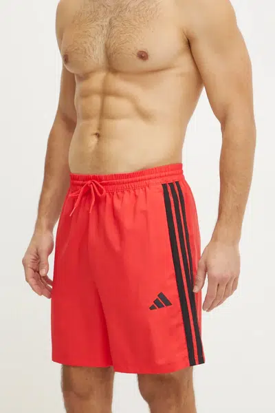 Plavkové šortky adidas Chelsea červená barva, JW1907