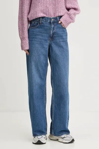 Džíny Abercrombie & Fitch dámské, high waist, KI155-4378