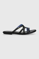 Kožené pantofle Tommy Hilfiger TH STRAP FLAT SANDAL