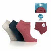 6 párov IOMI Diabetik dámske členkové ponožky KORALOVO MODRÝ mix