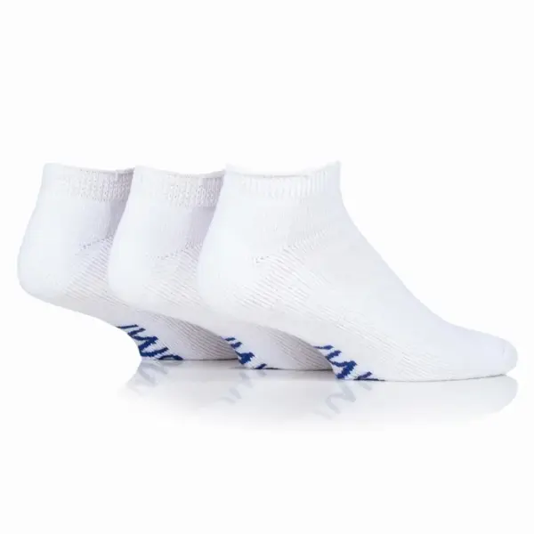 IOMI 3 páry zdravotné členkové Diabetik ponožky s froté chodidlom Biele - Veľkosť ponožky 43-45