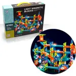 HM Studio Guličková dráha Magnetická svietiaca stavebnica 110 ks