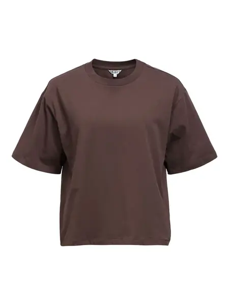 OBJECT Tričko 'OBJGima'  tmavohnedá