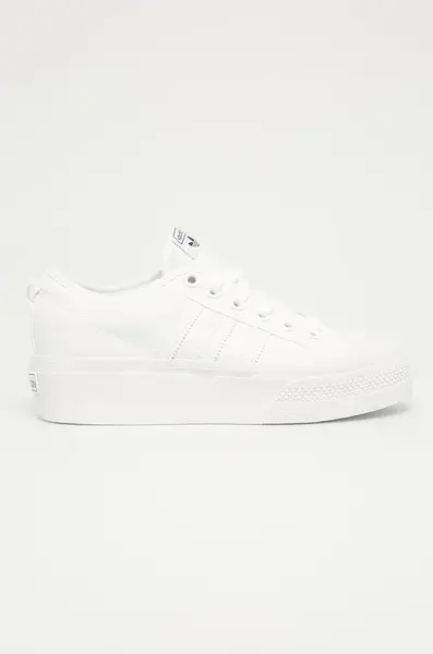 Tenisky adidas Originals Nizza Platform dámské, bílá barva, FV5322