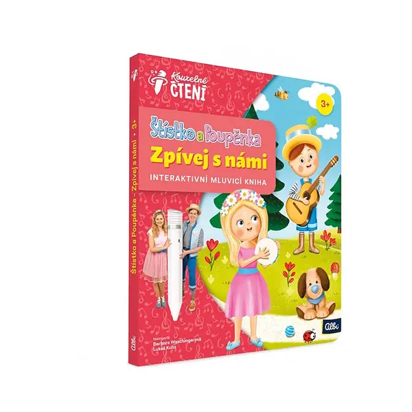ALBI Kouzelné čtení kniha Štístko a Poupěnka zpívej s námi
