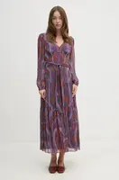 Šaty Lauren Ralph Lauren růžová barva, midi, 250940218