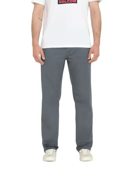 Volcom pánské kalhoty Frickin Modern Stret Dark Slate | Šedá | Velikost 33 x 34