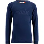 Swix RACEX MERINO Dětské funkční triko, tmavě modrá, velikost