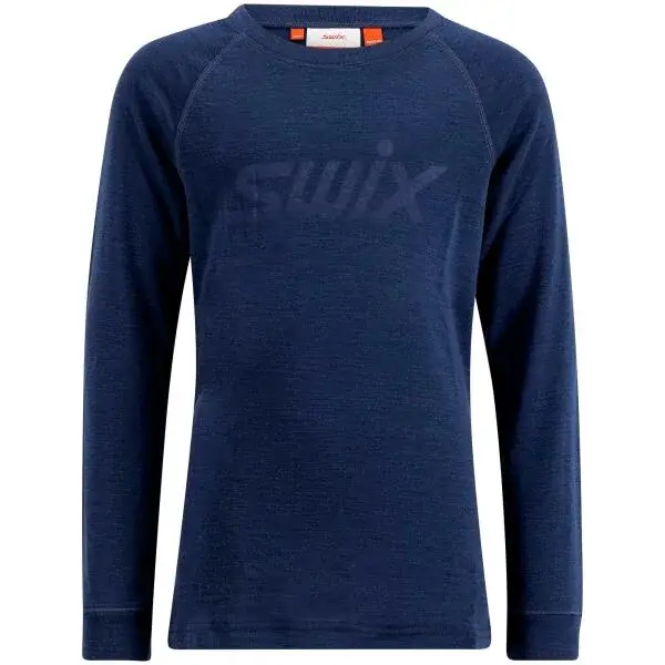 Swix RACEX MERINO Dětské funkční triko, tmavě modrá, velikost