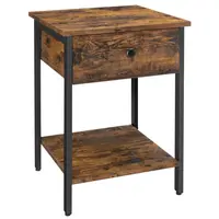 Boxxx ODKLÁDACÍ STOLEK, hnědá, černá