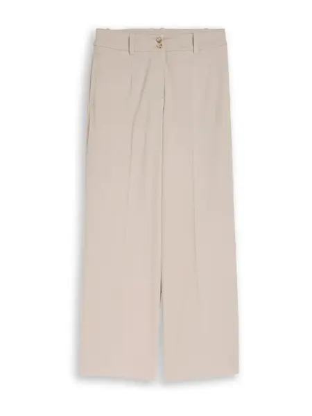 TOM TAILOR Nohavice s pukmi 'Lea'  tmavošedá