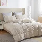 Ložní povlečení z krepového mikrovlákna NELLA smetanová