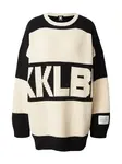 Karo Kauer Oversize sveter  krémová / čierna