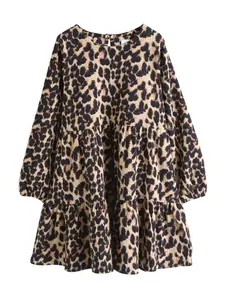 Next Šaty  hnedá / kapučíno / čierna