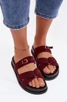 Dámske bordové šľapky Selorina