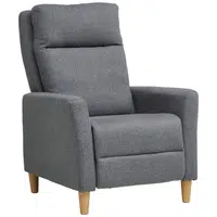 Carryhome TELEVIZNÍ KŘESLO, plast, textil, šedá