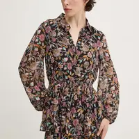 Šaty Desigual SANDALO černá barva, mini, 24WWVW68