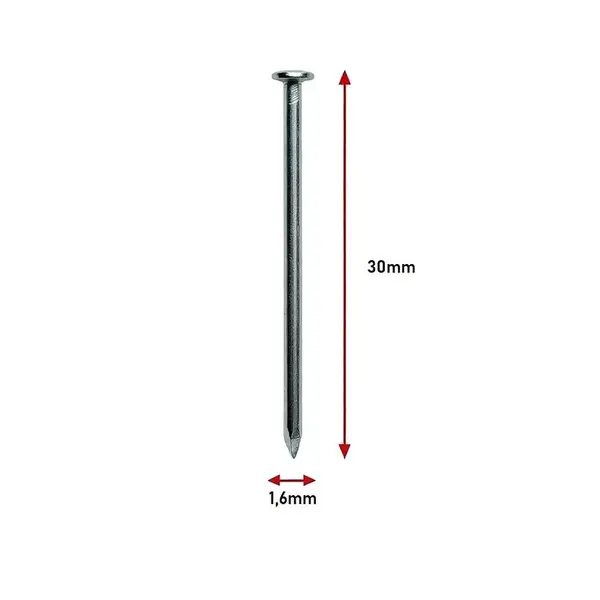 Pozinkované Stavebné Klince 1,6×30 mm