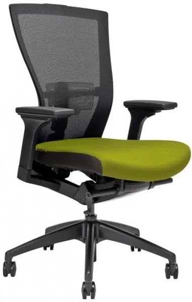 OFFICE MORE Kancelářská židle MERENS BLACK bez podhlavníku
