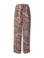 VILA Nohavice 'VIKRISTINA'  slonová kosť / čokoládová